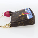 LOUIS VUITTON Monogram Ski Bear Mini Pochette Accessoires M67769 Auth 168216SM-3