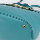 GUCCI Handtasche Leder 2way Hellblau Gold 319795 Auth 168224V-16