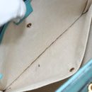 GUCCI Handtasche Leder 2way Hellblau Gold 319795 Auth 168224V-23