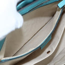 GUCCI Handtasche Leder 2way Hellblau Gold 319795 Auth 168224V-24