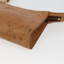LOUIS VUITTON Nomad Cabas Amble PM Pouch Leather Beige M92502 LV Auth 168227-9
