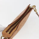 LOUIS VUITTON Nomad Cabas Amble PM Pouch Leather Beige M92502 LV Auth 168227-6