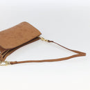 LOUIS VUITTON Nomad Cabas Amble PM Pouch Leather Beige M92502 LV Auth 168227-7