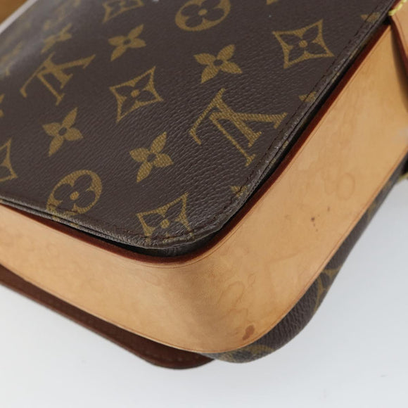 LOUIS VUITTON Monogram Cartouchiere GM Shoulder Bag M51252 LV Auth 168230