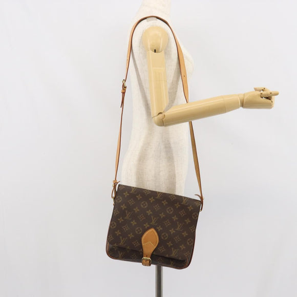 LOUIS VUITTON Monogram Cartouchiere GM Shoulder Bag M51252 LV Auth 168230