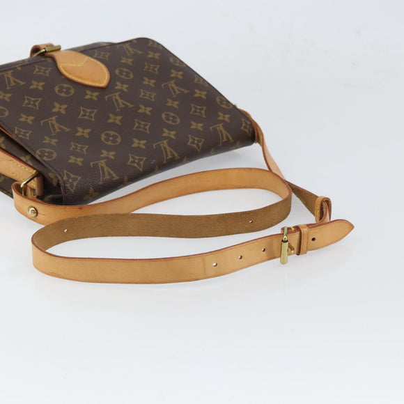 LOUIS VUITTON Monogram Cartouchiere GM Shoulder Bag M51252 LV Auth 168230
