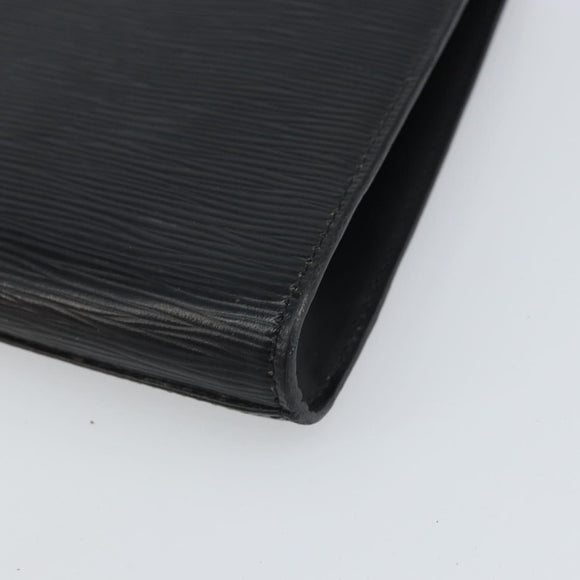 LOUIS VUITTON Epi Art Deco Clutch Bag Black M52632 LV Auth 168234
