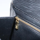 LOUIS VUITTON Epi Art Deco Clutch Bag Black M52632 LV Auth 168234-17