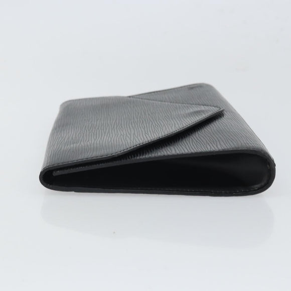 LOUIS VUITTON Epi Art Deco Clutch Bag Black M52632 LV Auth 168234