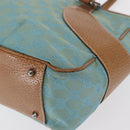GUCCI GG Canvas Hand Bag Turquoise Blue Silver 113011 Auth 168236-12