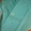 GUCCI GG Canvas Hand Bag Turquoise Blue Silver 113011 Auth 168236-17