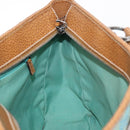 GUCCI GG Canvas Hand Bag Turquoise Blue Silver 113011 Auth 168236-18