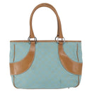 GUCCI GG Canvas Hand Bag Turquoise Blue Silver 113011 Auth 168236-3
