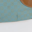 GUCCI GG Canvas Hand Bag Turquoise Blue Silver 113011 Auth 168236-4
