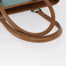 GUCCI GG Canvas Hand Bag Turquoise Blue Silver 113011 Auth 168236-8