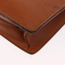 LOUIS VUITTON Epi Porte Documents Bandouliere Zipangu Gold M54468 LV Auth 168237-19