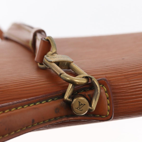 LOUIS VUITTON Epi Porte Documents Bandouliere Zipangu Gold M54468 LV Auth 168237