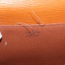 LOUIS VUITTON Epi Porte Documents Bandouliere Zipangu Gold M54468 LV Auth 168237-23