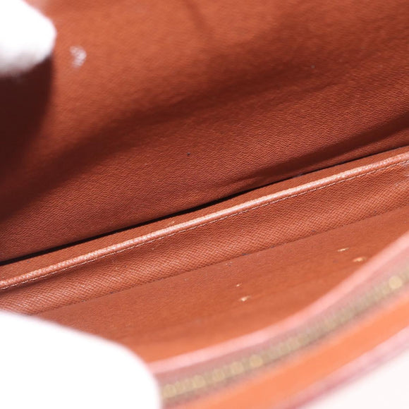 LOUIS VUITTON Epi Porte Documents Bandouliere Zipangu Gold M54468 LV Auth 168237