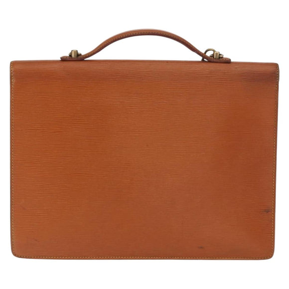 LOUIS VUITTON Epi Porte Documents Bandouliere Zipangu Gold M54468 LV Auth 168237