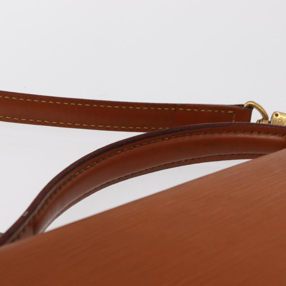 LOUIS VUITTON Epi Porte Documents Bandouliere Zipangu Gold M54468 LV Auth 168237