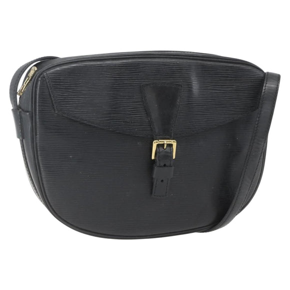 LOUIS VUITTON Epi Jeune Fille MM Shoulder Bag Black M52152 LV Auth 168238