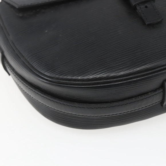 LOUIS VUITTON Epi Jeune Fille MM Shoulder Bag Black M52152 LV Auth 168238