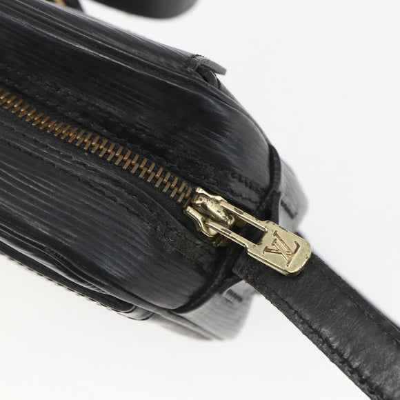 LOUIS VUITTON Epi Jeune Fille MM Shoulder Bag Black M52152 LV Auth 168238