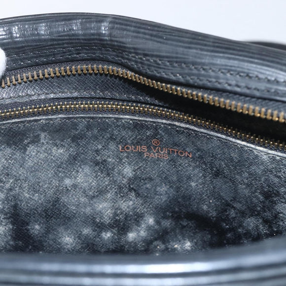 LOUIS VUITTON Epi Jeune Fille MM Shoulder Bag Black M52152 LV Auth 168238
