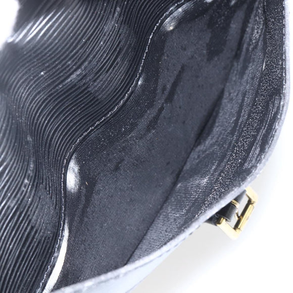 LOUIS VUITTON Epi Jeune Fille MM Shoulder Bag Black M52152 LV Auth 168238
