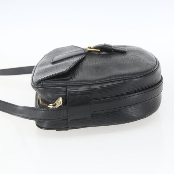 LOUIS VUITTON Epi Jeune Fille MM Shoulder Bag Black M52152 LV Auth 168238