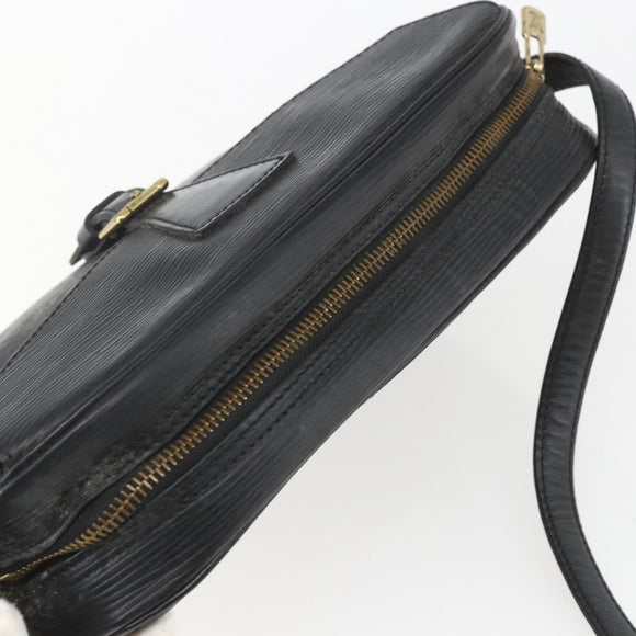 LOUIS VUITTON Epi Jeune Fille MM Shoulder Bag Black M52152 LV Auth 168238