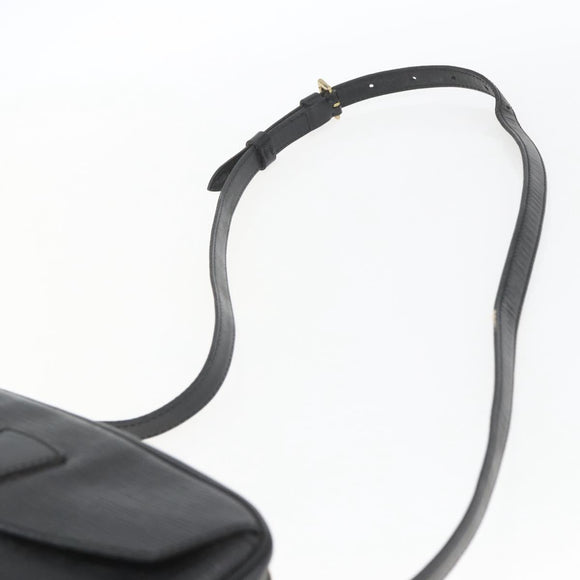 LOUIS VUITTON Epi Jeune Fille MM Shoulder Bag Black M52152 LV Auth 168238