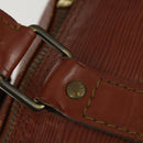 LOUIS VUITTON Epi Keepall 50 Boston Bag Brown M42968 LV Auth 168240-18