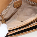 GUCCI Micro GG Supreme Shoulder Bag PVC Beige Gold 001 406 1780 Auth 168242-17