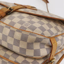 LOUIS VUITTON Damier Azur Saumur 30 Shoulder Bag SPO N48202 LV Auth 168246-17