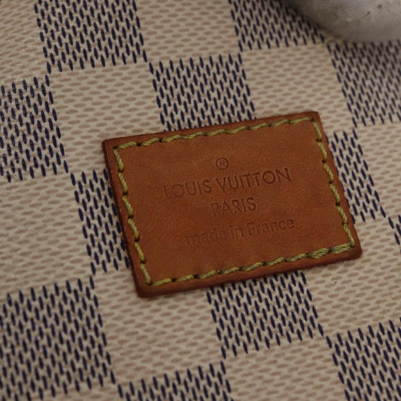 LOUIS VUITTON Damier Azur Saumur 30 Shoulder Bag SPO N48202 LV Auth 168246