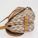 LOUIS VUITTON Damier Azur Saumur 30 Shoulder Bag SPO N48202 LV Auth 168246-4