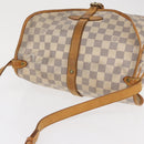 LOUIS VUITTON Damier Azur Saumur 30 Shoulder Bag SPO N48202 LV Auth 168246-6
