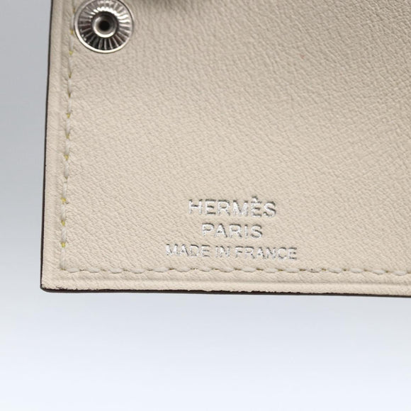 HERMES Ulysse Nano Bag Charm Leather Yellow Auth 168248M