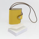 HERMES Ulysse Nano Taschenanhänger Leder Gelb Auth 168248M-11