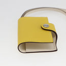 HERMES Ulysse Nano Taschenanhänger Leder Gelb Auth 168248M-6