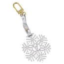 LOUIS VUITTON Snow Flake Charm Leather Silver M79293 LV Auth 168249M-1