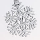 LOUIS VUITTON Snow Flake Charm Leather Silver M79293 LV Auth 168249M-3