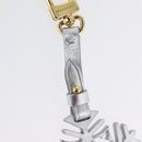 LOUIS VUITTON Snow Flake Charm Leather Silver M79293 LV Auth 168249M-4