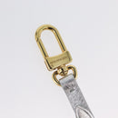 LOUIS VUITTON Snow Flake Charm Leather Silver M79293 LV Auth 168249M-5