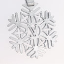 LOUIS VUITTON Snow Flake Charm Leather Silver M79293 LV Auth 168249M-7