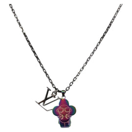 LOUIS VUITTON Pendant DJ Vocabulary Vivienne DJ Necklace M69460 LV Auth 168255M
