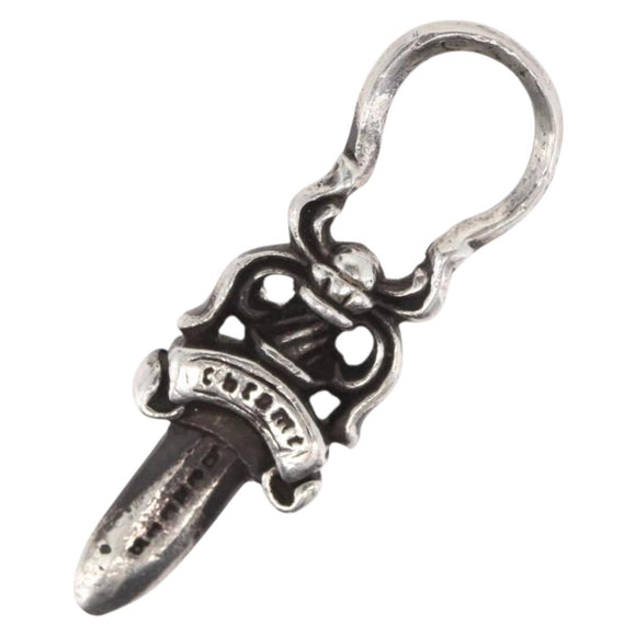 Chrome Hearts Dolk bedel hanger top Ag925 Zilver Auth 168256SM