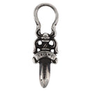 Chrome Hearts Dolk bedel hanger top Ag925 Zilver Auth 168256SM-2